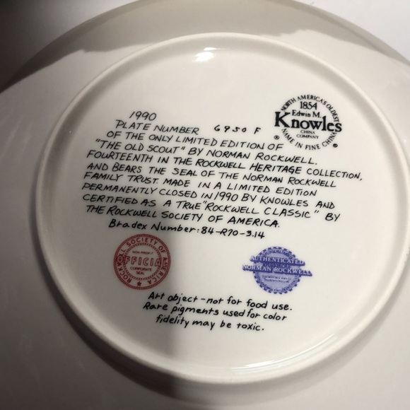 Edwin M. Knowles Old School by Norman Rockwell collector’s plate - Picture 4 of 7